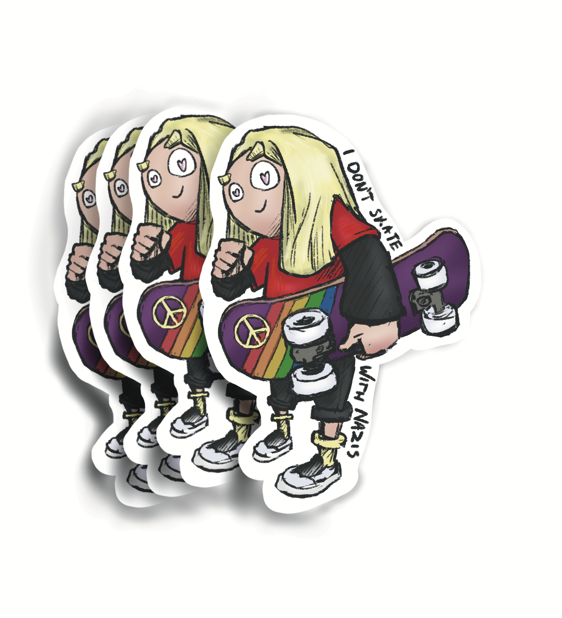I Don't Skate - Stickerset