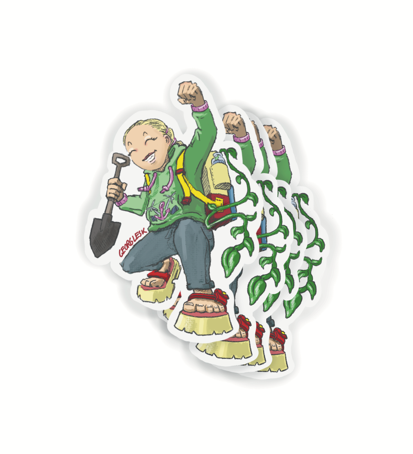 Plantgirl - Sticker