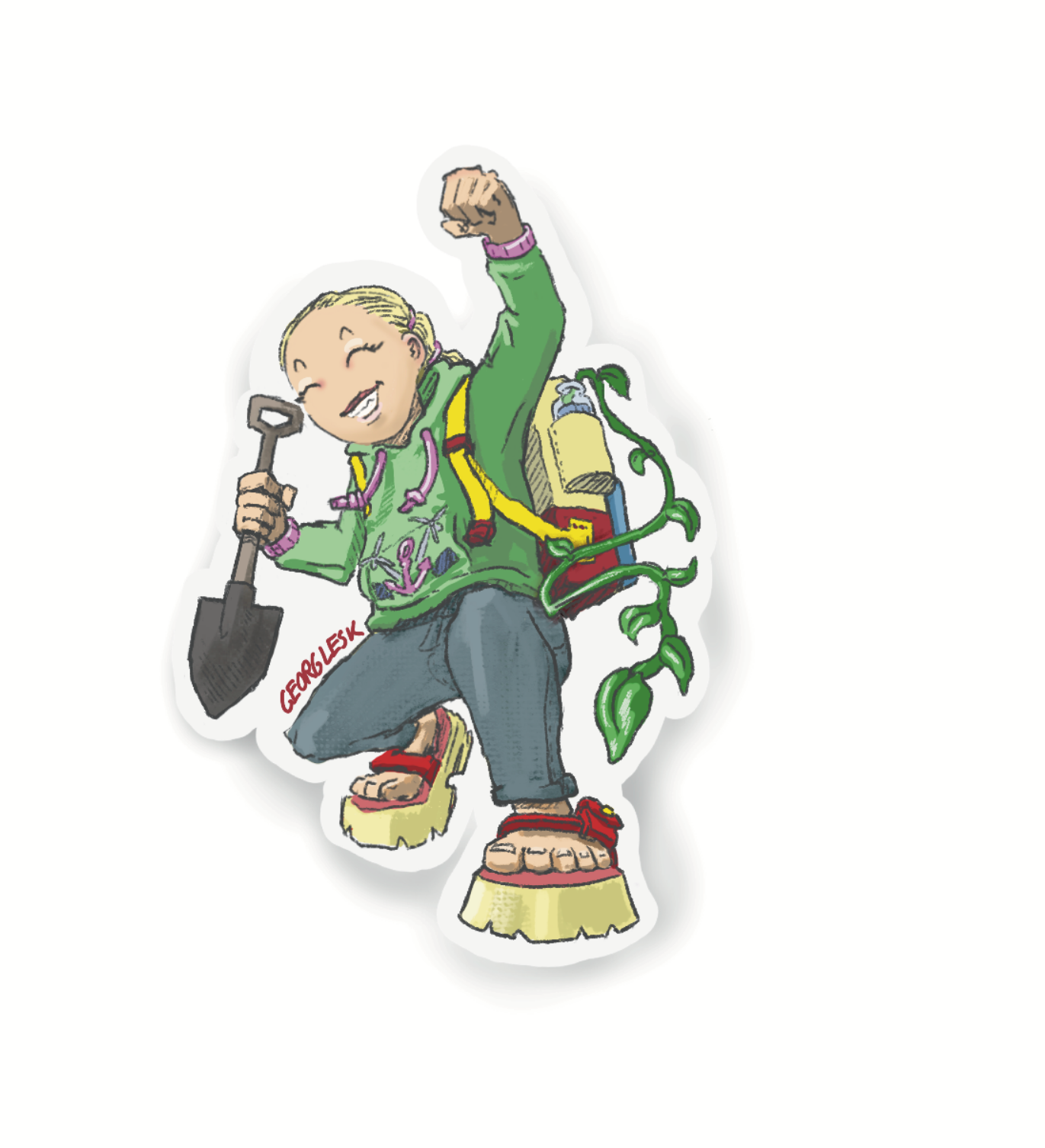 Plantgirl - Sticker